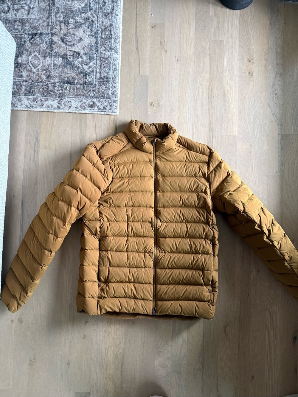 Lululemon Men's Down Jacket - Mustard Brown